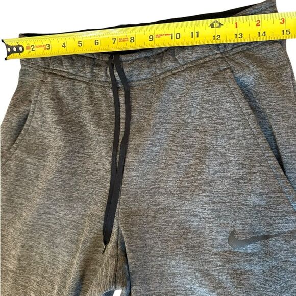 Nike Dri Fit Therma Tapered Pants Joggers Heathered Gray Mens Small - Picture 10 of 11